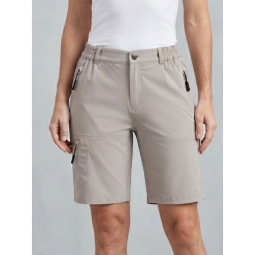 Baleaf Hiking Outdoor Quick Dry Cargo Utility Shorts Khaki Tan Medium
